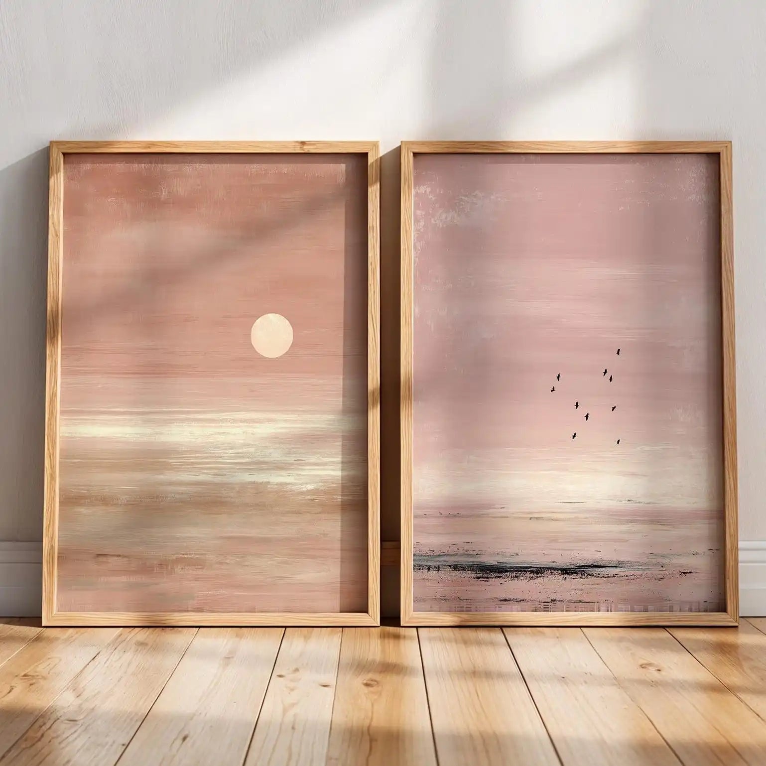 Japandi Wall Art Scandinavian Sunset Print