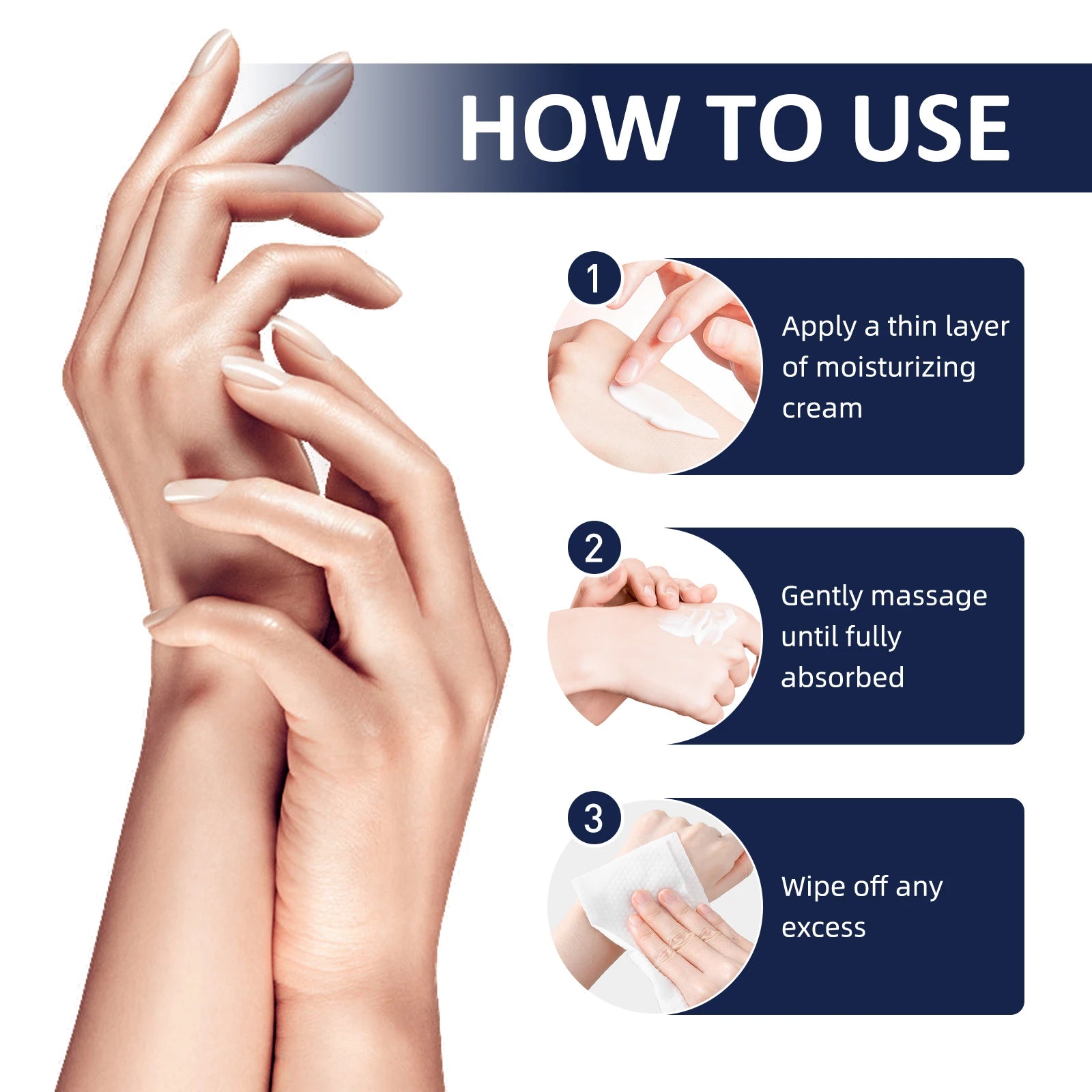 Hand Foot Cream Hydrating Moisturizing to Improve Dry Skin Nourishing Care with Shea Butter Beeswax Lightweight and Non Greasy