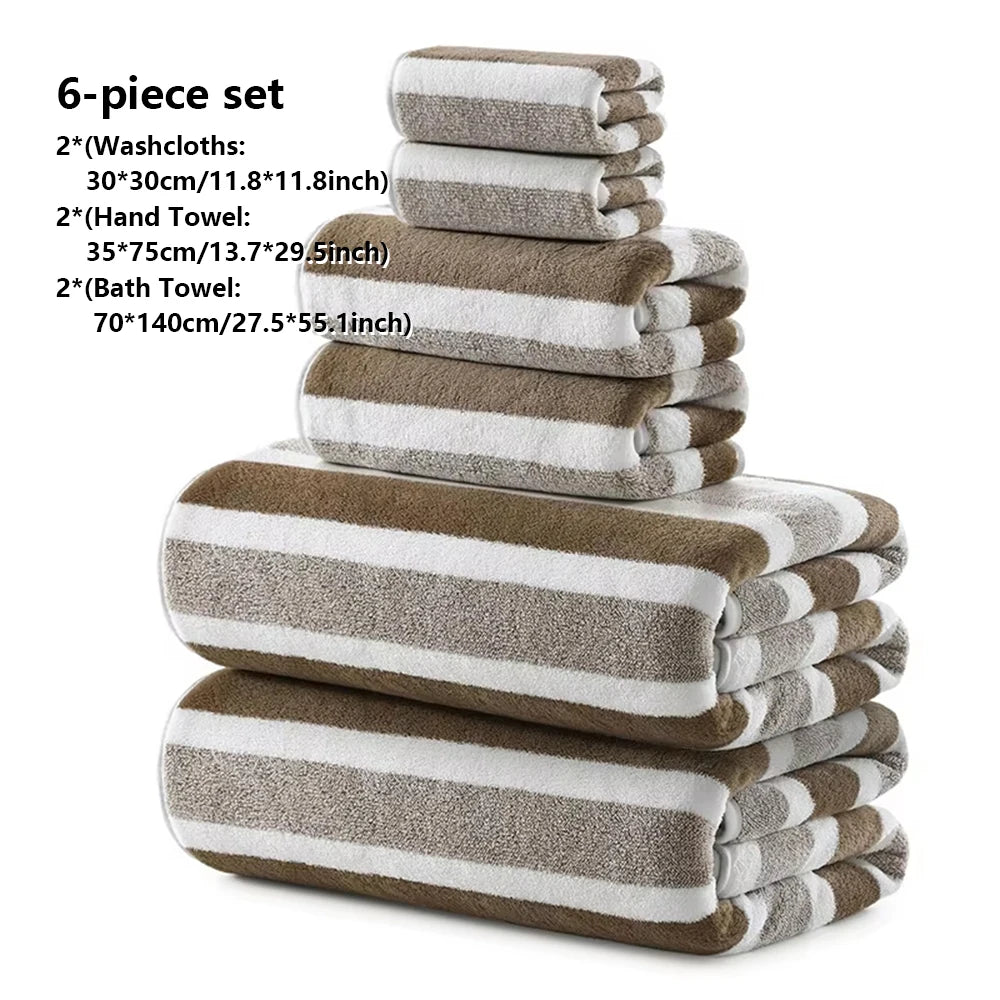 246 Pcs Soft Bath Towel Set Absorbent Quick-Drying