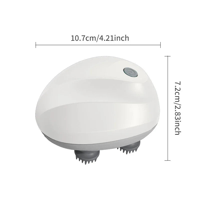Electric Head Massager USB Rechargable Scalp Massager Body Massage Health Care Shoulder Neck Deep Tissue Kneading Massage Gift