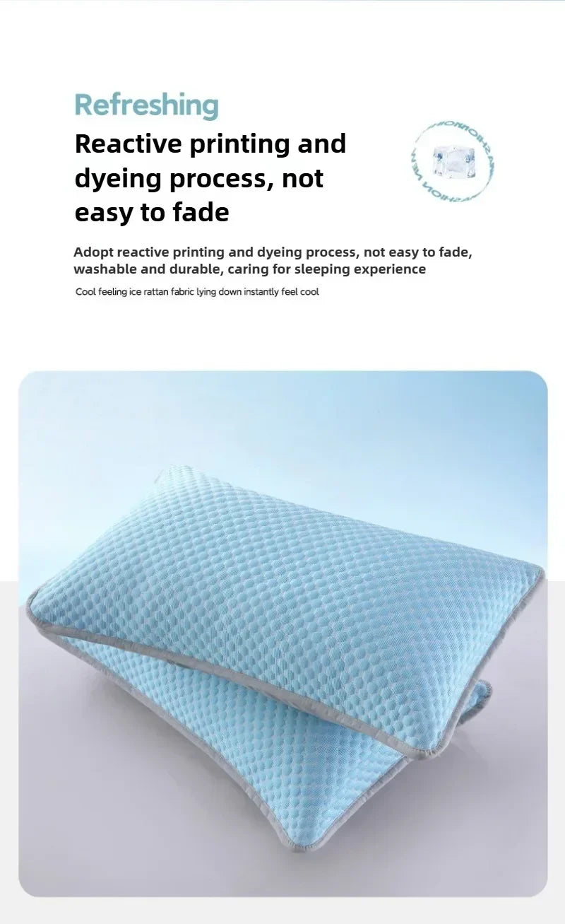 Summer Cooling Pillowcase featuring reactive printing process for a refreshing and durable sleeping experience.