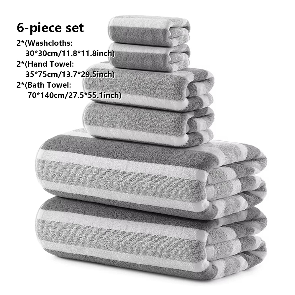 246 Pcs Soft Bath Towel Set Absorbent Quick-Drying