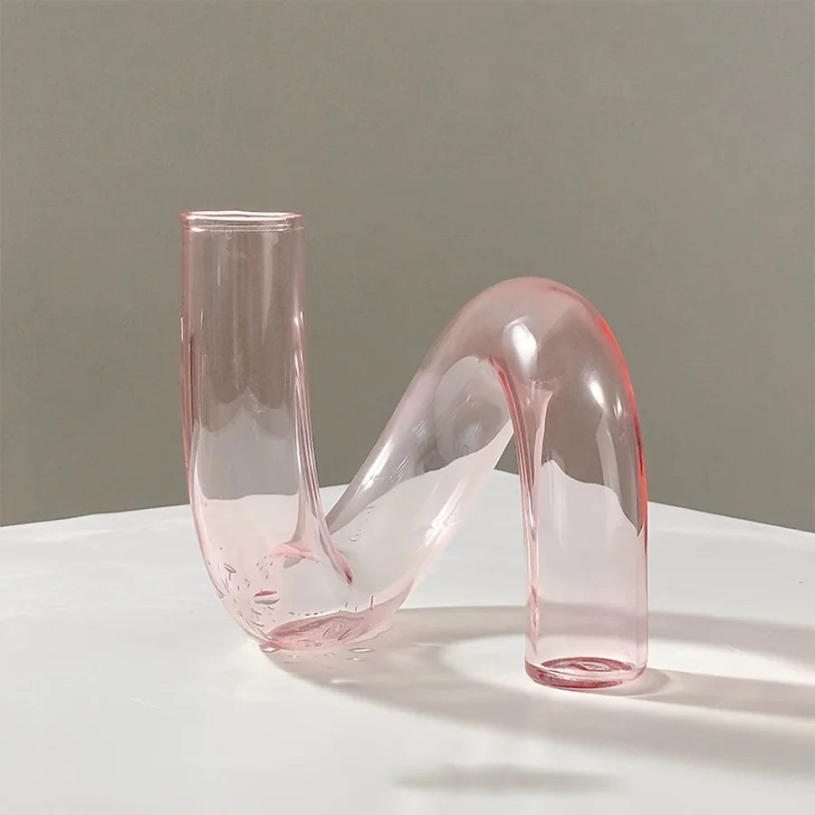 Nordic Irregular Glass Vase Home Decor