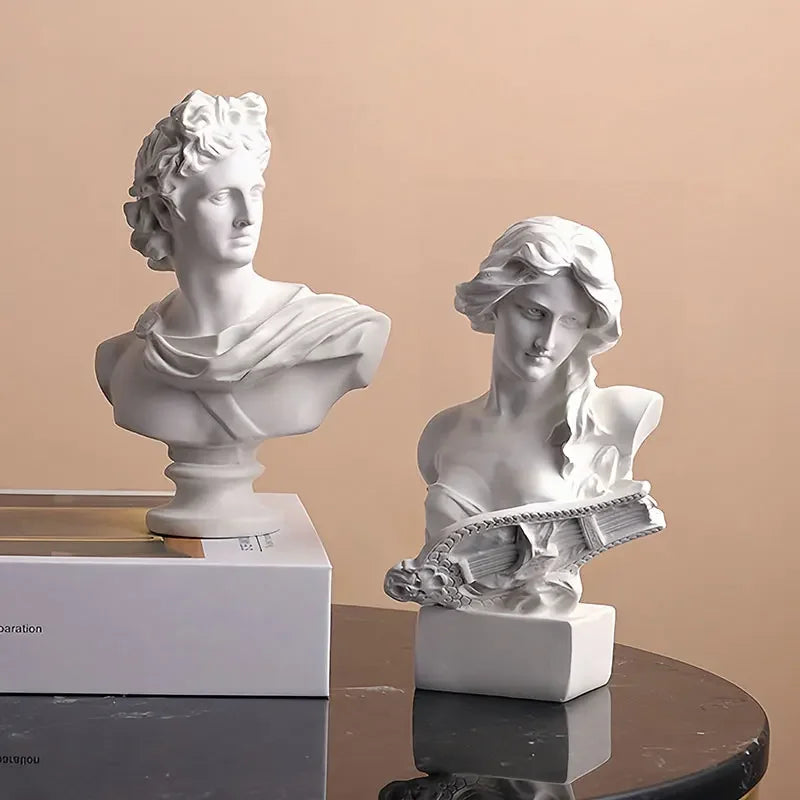 Apollo Bust Sculpture Mythology Home Decor