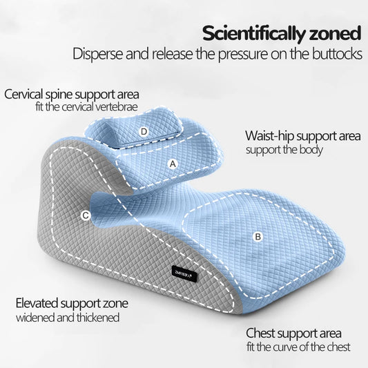 Ergonomic Pillow, Supports Posture in Any Position Cervical Traction Pillows Body Relaxation Anti Snoring, Ideal for Massage