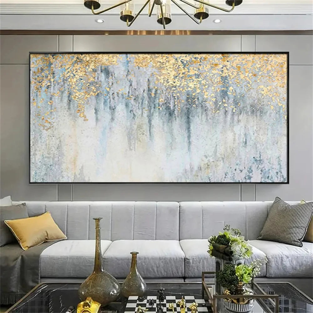 Hand Drawn Abstract Oil Painting Wall Art