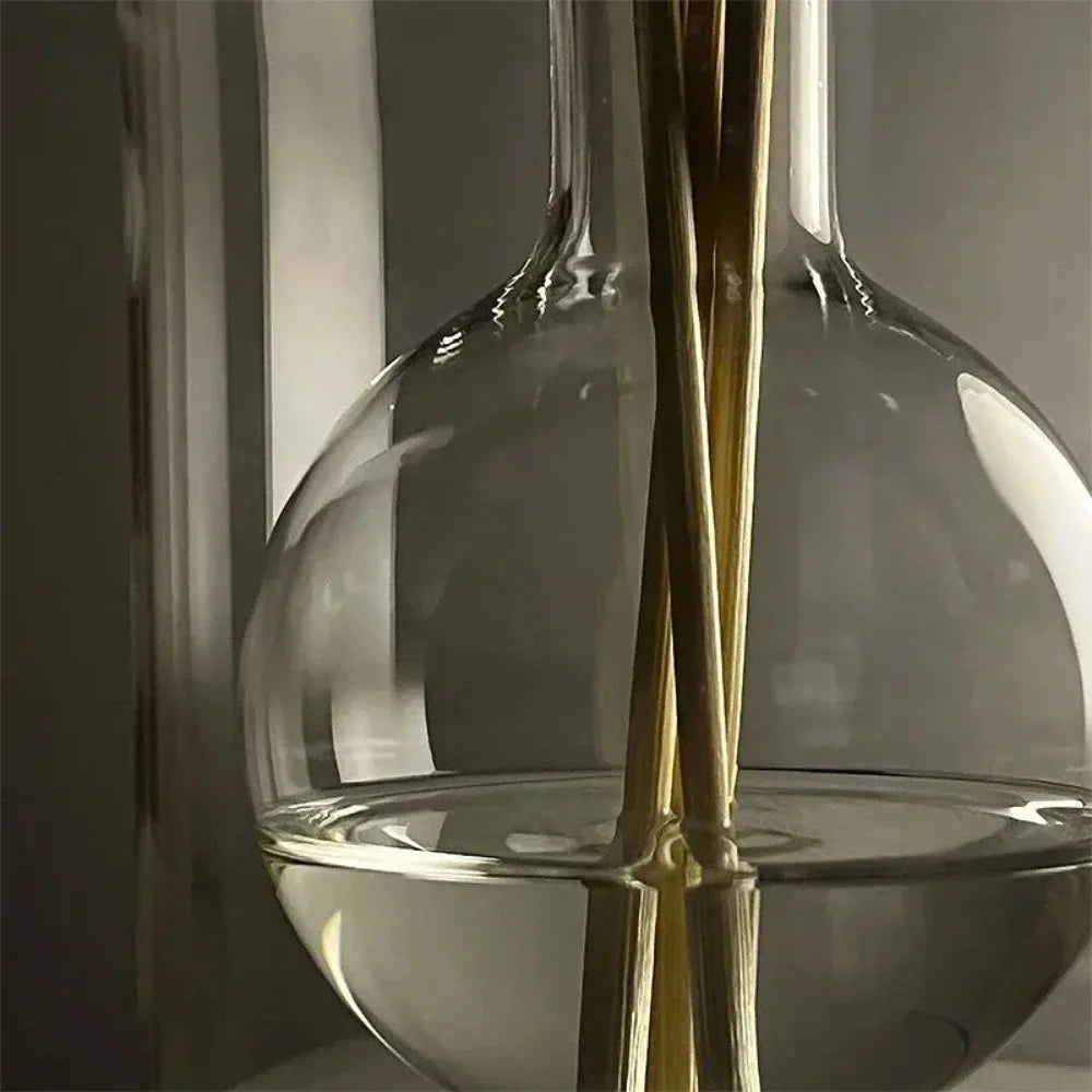 Aromatherapy Diffuser Bottle Glass Essential Oil with Diffusers Sticks 130/200ML Home Storage Transaprent Containers Bottle