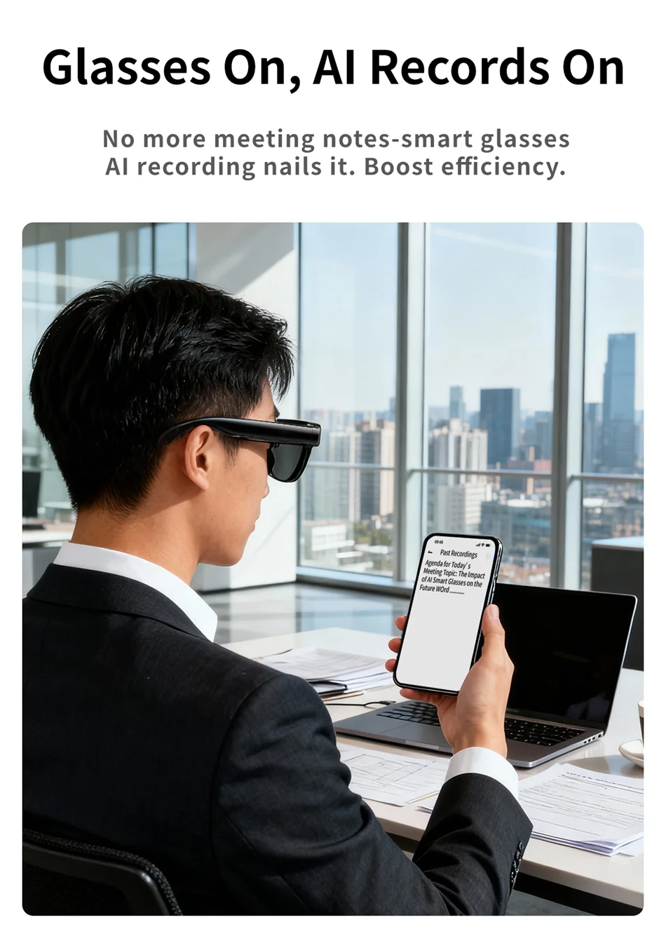 2026 New AI Smart Glasses 800W HD Camera Black Technology Image Translation Chat GPT Video Call Photo Waterproof For Men Women