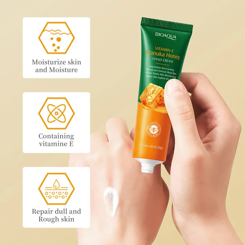 3/5pcs BIOAQUA Honey Hand Cream Moisturizing Whitening Hands Anti-aging Nourishing Hydrating Hands Skin Care Products