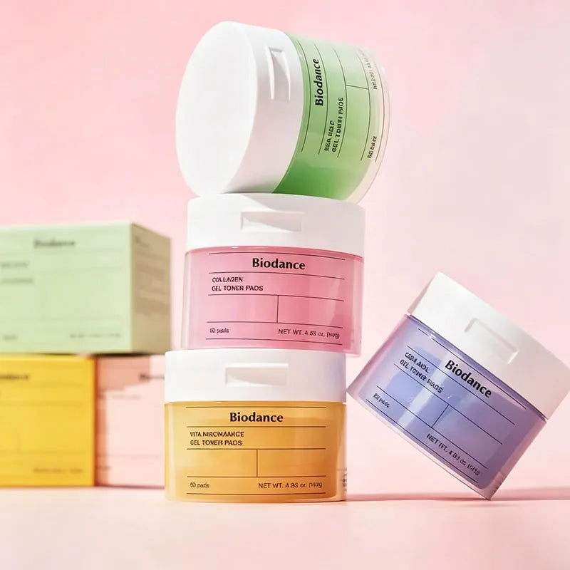 Biodance Collagen Gel Toner Pads – Hyaluronic Acid & Niacinamide Moisturizing Skincare with CERA-NOL for Smooth, Bright Skin