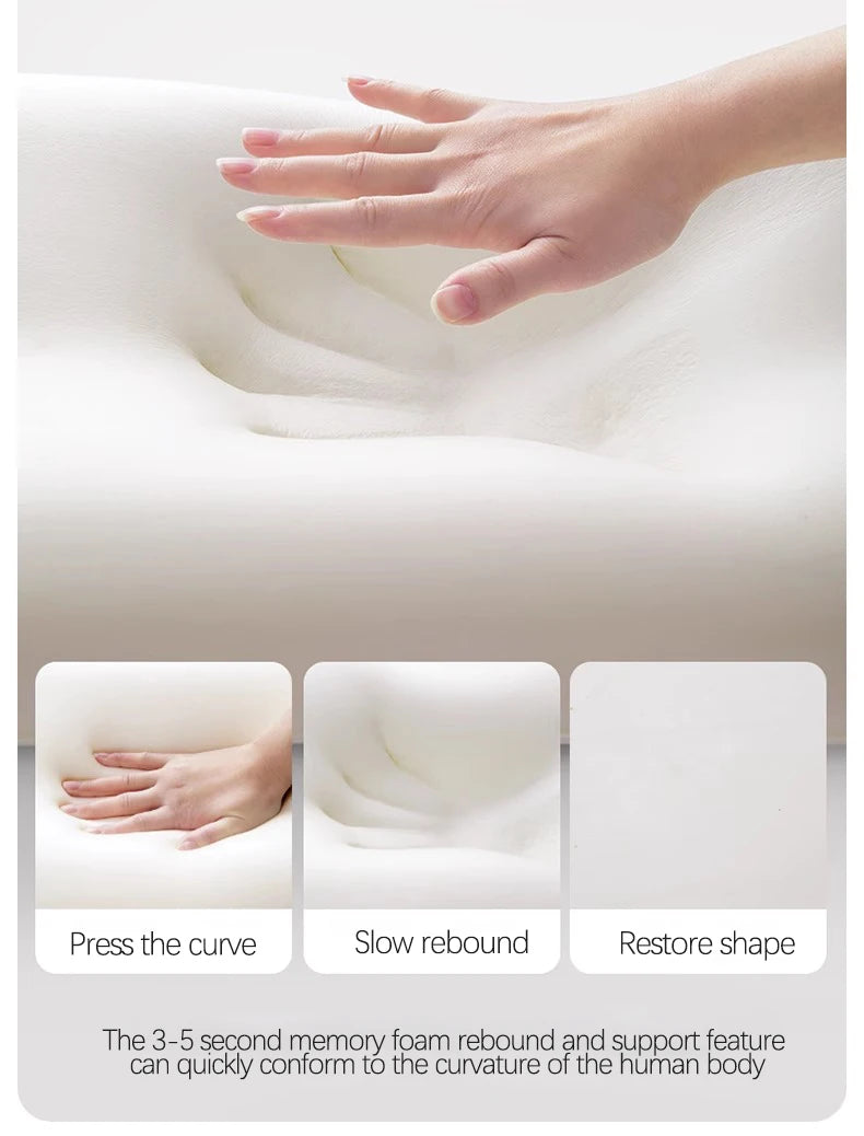 Ergonomic Pillow, Supports Posture in Any Position Cervical Traction Pillows Body Relaxation Anti Snoring, Ideal for Massage