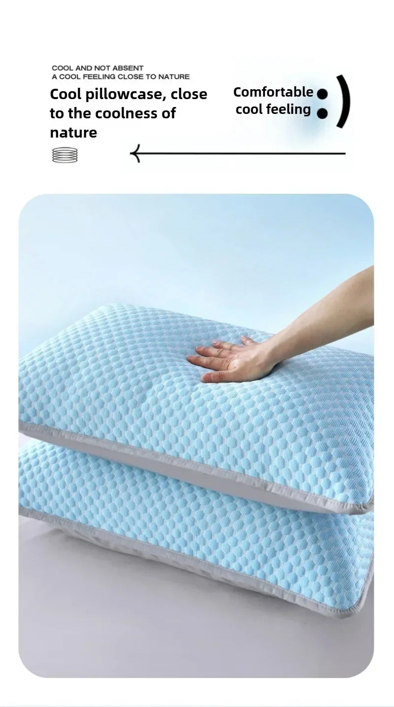 Summer Cooling Pillowcase – Ice Cool Washable Cover 48x74cm