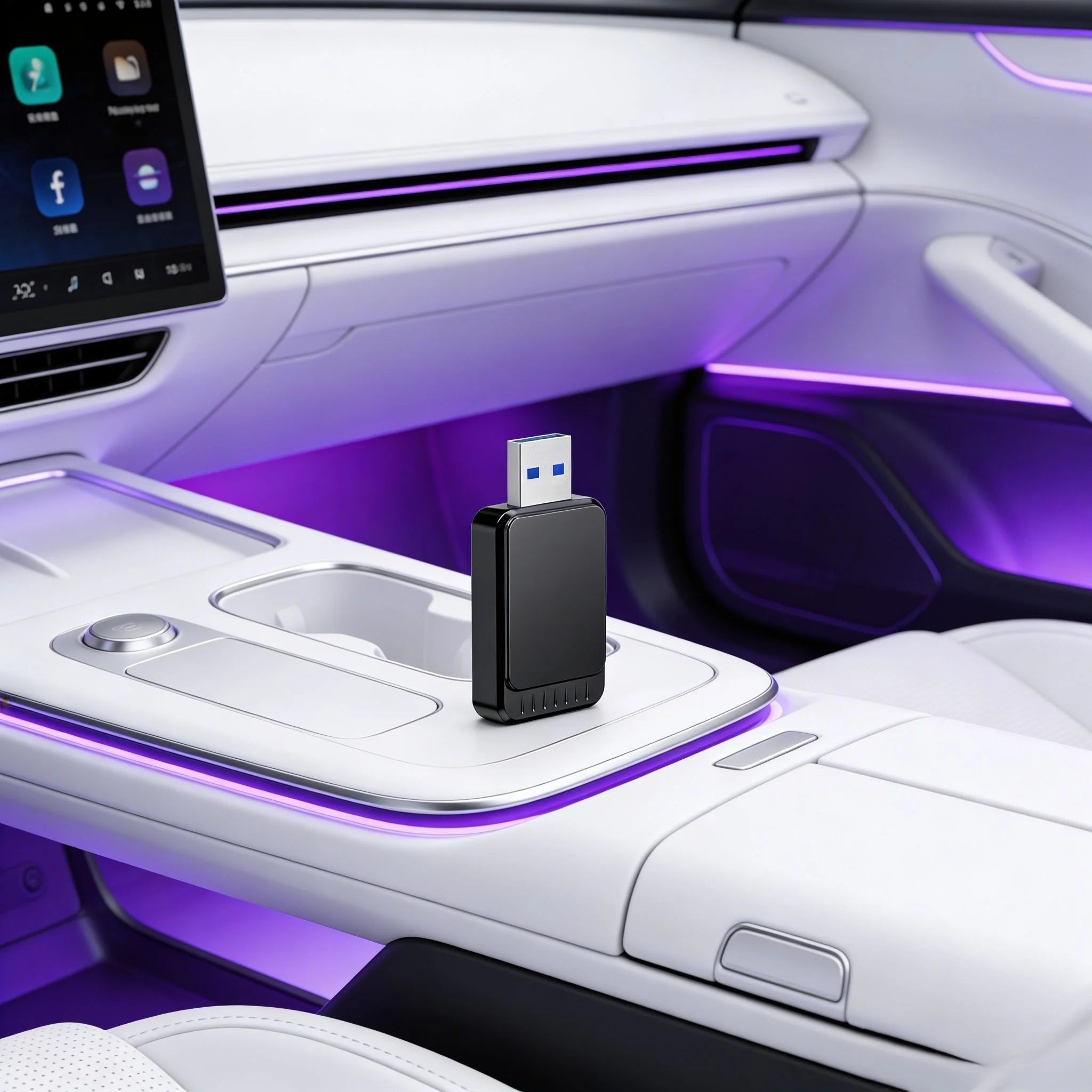 AI Box goes beyond a typical wireless Android Auto bridge into a full smart device running Android