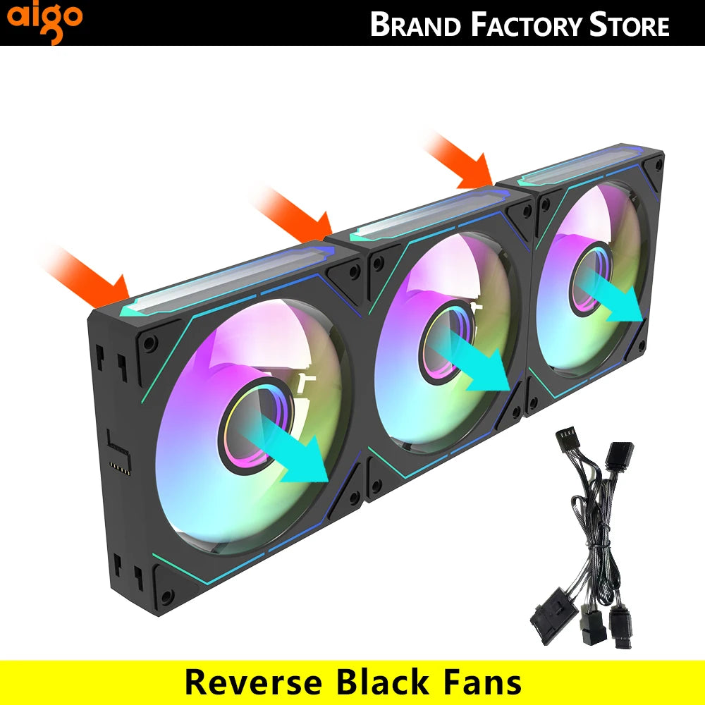 Aigo AS12 Pc Case 120MM Fan Argb Ventiladores Wirele