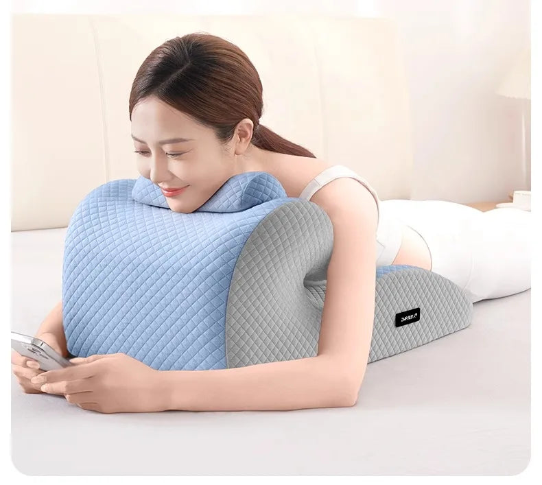 Ergonomic Pillow, Supports Posture in Any Position Cervical Traction Pillows Body Relaxation Anti Snoring, Ideal for Massage