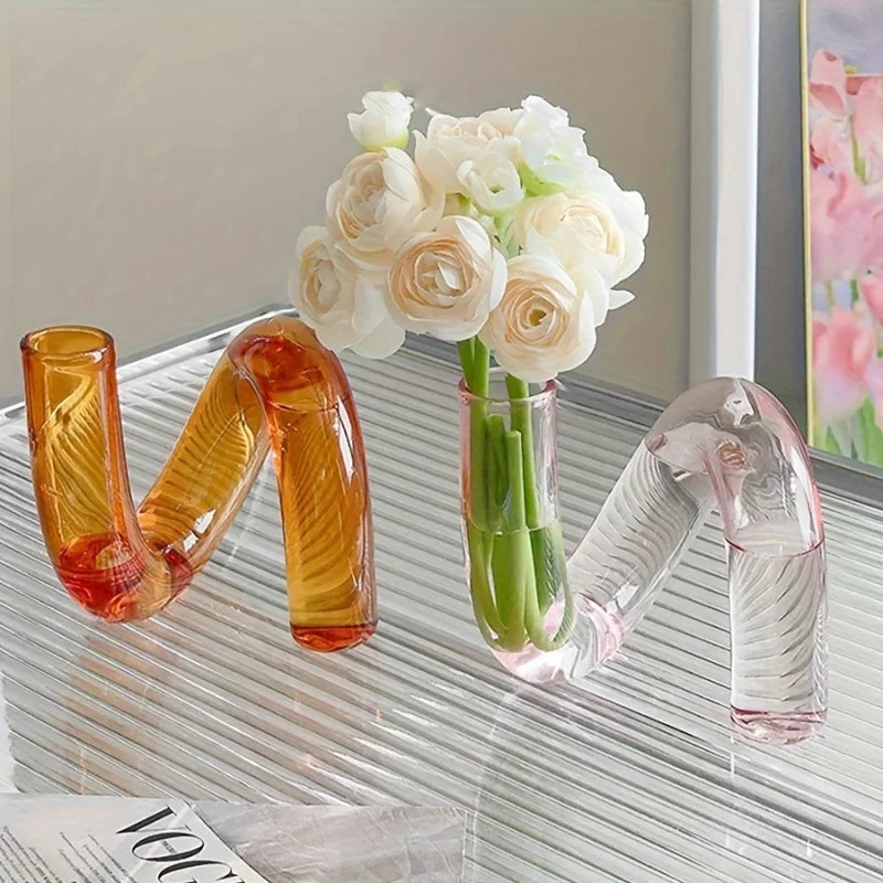 Nordic Irregular Glass Vase Home Decor