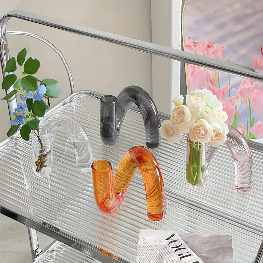 Nordic Irregular Glass Vase Home Decor
