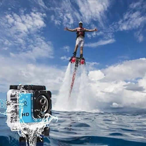 4K waterproof action camera + RF Remote And Accessories