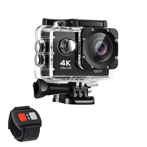 4K waterproof action camera + RF Remote And Accessories