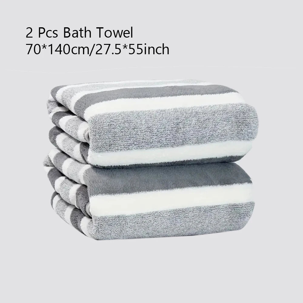 246 Pcs Soft Bath Towel Set Absorbent Quick-Drying
