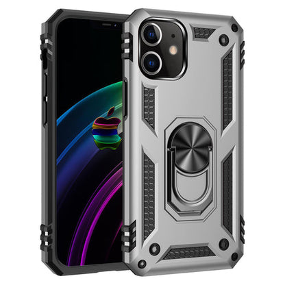 Tech Armor Ring Stand Grip Case with Metal Plate for iPhone 12 Mini Primespot