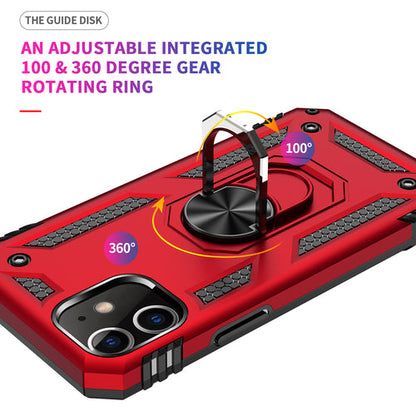 Tech Armor Ring Stand Grip Case with Metal Plate for iPhone 12 Mini Primespot