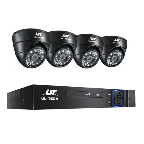 UL-tech CCTV Security System 4CH DVR 4 Cameras 1080p Primespot