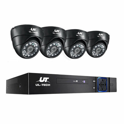 UL-tech CCTV Security System 4CH DVR 4 Cameras 1080p Primespot
