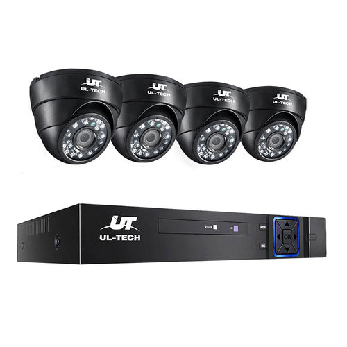 UL-tech CCTV Security System 4CH DVR 4 Cameras 1080p Primespot
