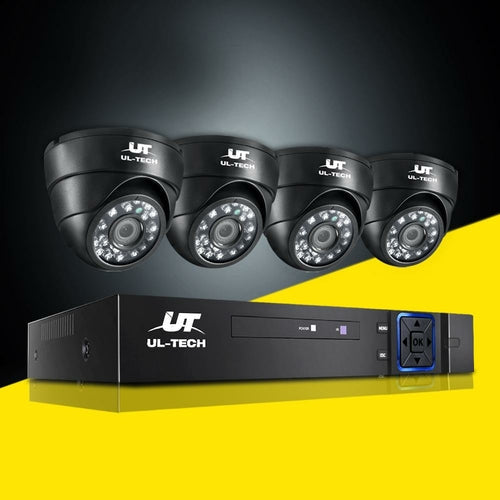 UL-tech CCTV Security System 4CH DVR 4 Cameras 1080p Primespot