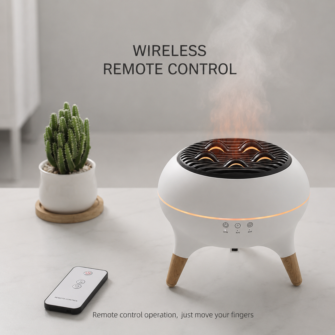 Flame Aromatherapy Essential Oil Diffusers 350ML,Air Diffuser/Humidifier, for Home, Bedroom,Large Room Humidifier