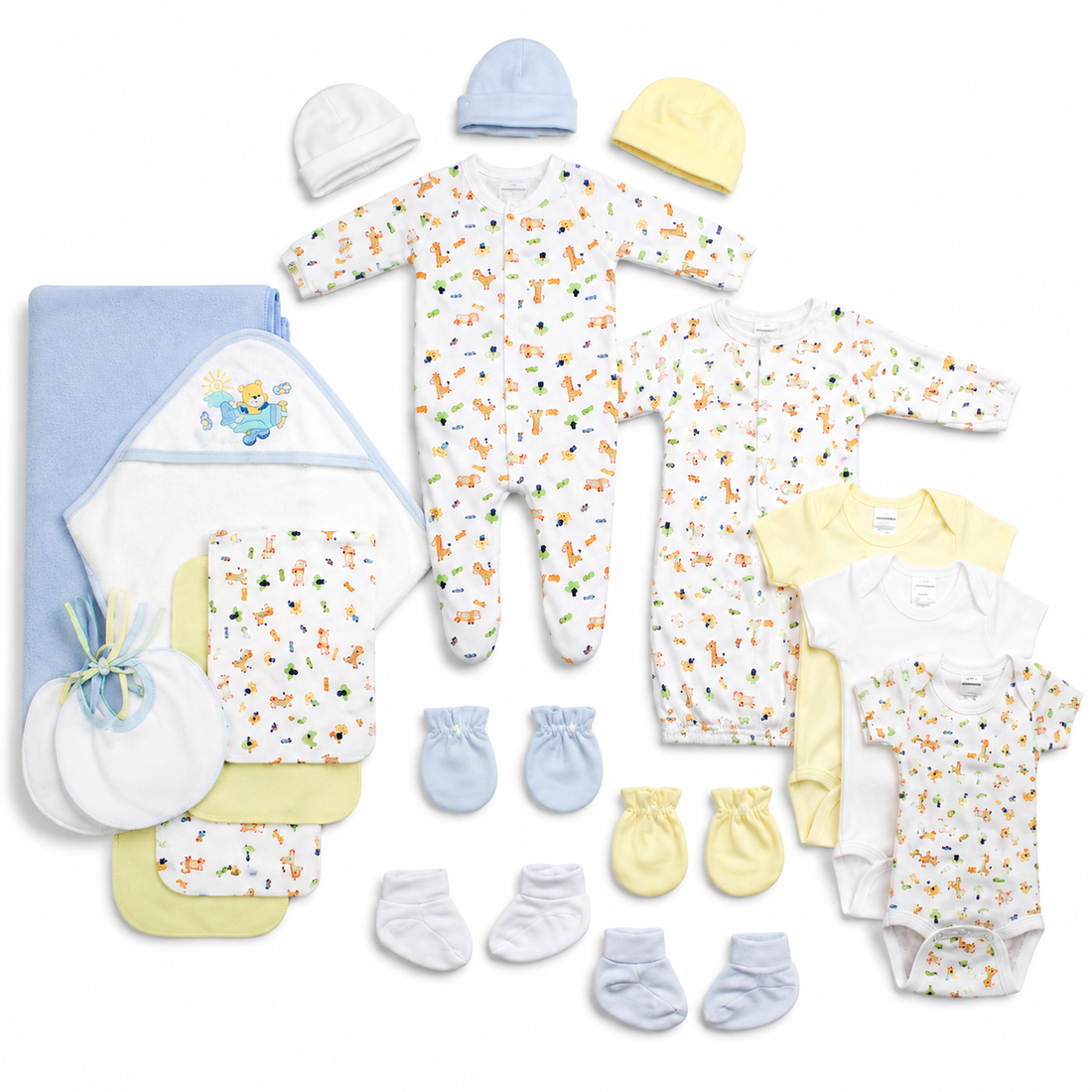 Newborn Baby Boys 21 Pc Layette Baby Shower Gift