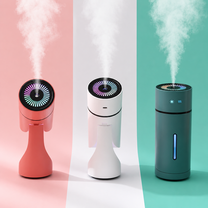 260ML Wireless Air Humidifier USB Aromatherapy Diffuser 1000mAh Rechargeable Battery Ultrasonic Cool Mist Maker Quiet Fogger