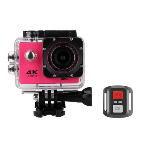 4K waterproof action camera + RF Remote And Accessories