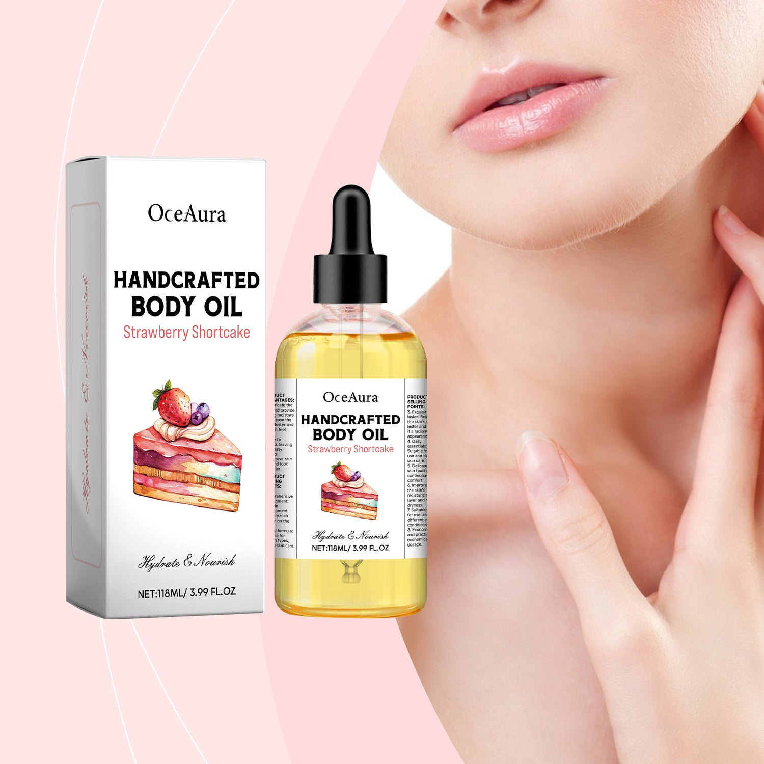 Body Juice Oil Hand Crafted Replenish Smooth Silky Deep Moisturizing Nourishing Brightening Relaxing Massage Scraping Skin Care