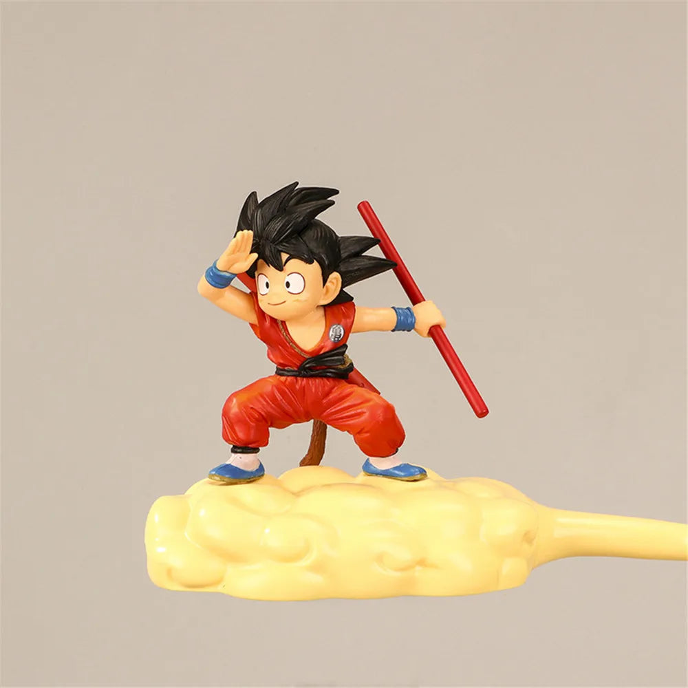 2 Color Anime Dragon Ball Z Childhood Son Goku Somersault Clouds Flying Ver PVC Action Figure DBZ Model Kids Toys Doll Gifts