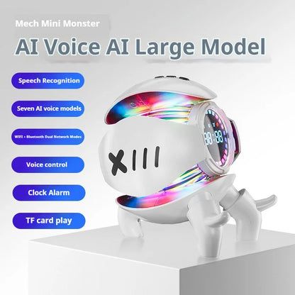 Ai Chat Robot 6 Ai Models Wifi Bluetooth Dual Mode Desktop Companion Night Light Clock Alarm Intelligent Office Assistance