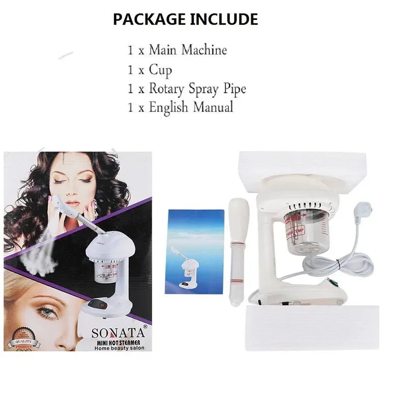 Facial Steamer Spraying Machine Ionic Advanced Ozone Steaming Skin Care for Salon Spa and Home to Face Moisturizing Cleaning