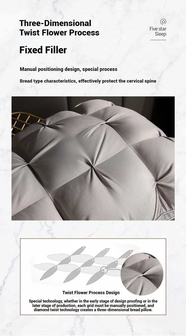 Comfortable Pillows for Sleeping 5-star Hotel Pillow Three