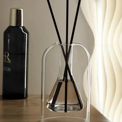 Aromatherapy Diffuser Bottle Glass Essential Oil with Diffusers Sticks 130/200ML Home Storage Transaprent Containers Bottle