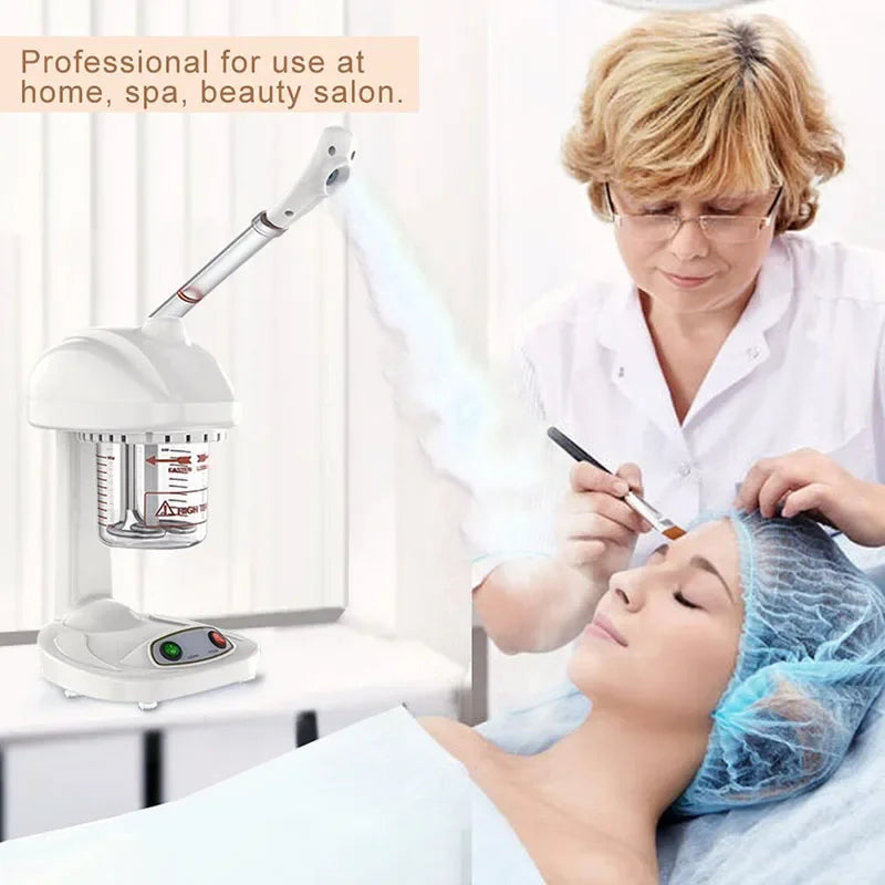 Facial Steamer Spraying Machine Ionic Advanced Ozone Steaming Skin Care for Salon Spa and Home to Face Moisturizing Cleaning