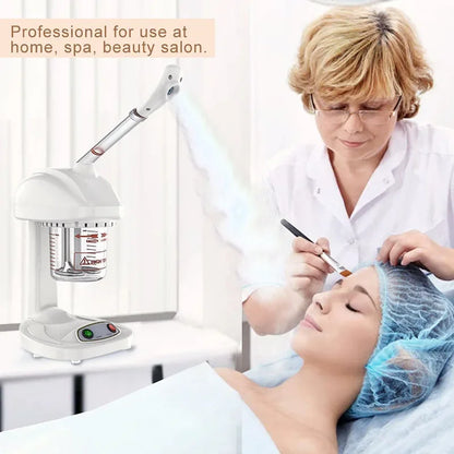 Facial Steamer Spraying Machine Ionic Advanced Ozone Steaming Skin Care for Salon Spa and Home to Face Moisturizing Cleaning
