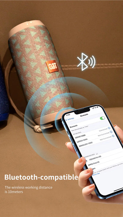 Bluetooth Speaker T&amp;G TG117 Portable TWS Sound Box Waterproof Loudspeaker Outdoor Stereo Surround Speakers Support TF FM Radio
