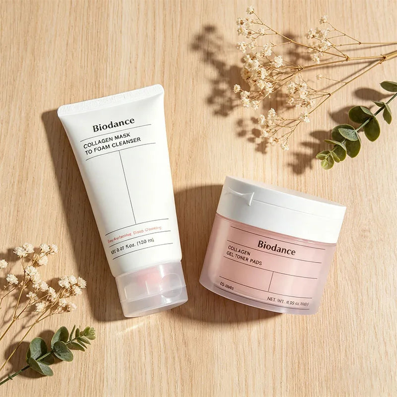 Biodance Collagen Gel Toner Pads – Hyaluronic Acid &amp; Niacinamide Moisturizing Skincare with CERA-NOL for Smooth, Bright Skin
