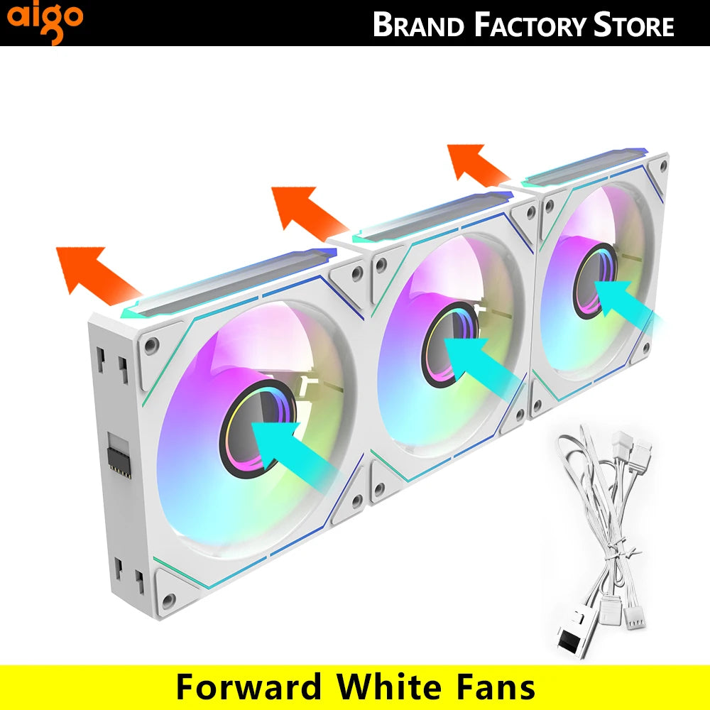 Aigo AS12 Pc Case 120MM Fan Argb Ventiladores Wirele