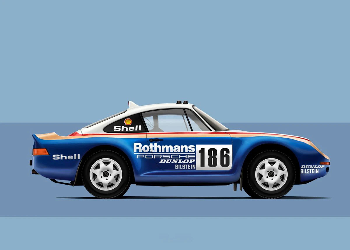 Oil Painting By Number Racing Car Wall Art