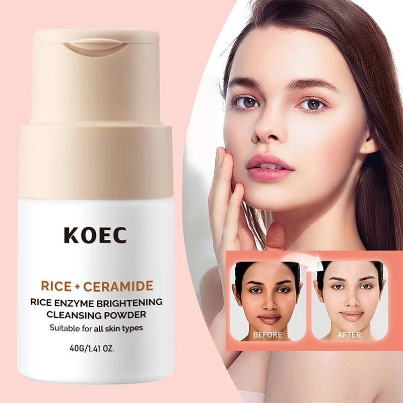 Brand Rice Essence Lotion Niacinamide Repair Facial Serum Nourishing Moisturizer Milk Toner Ceramide Deep Clean Cleansing Powder