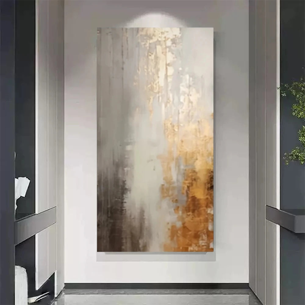 Hand Drawn Abstract Oil Painting Wall Art