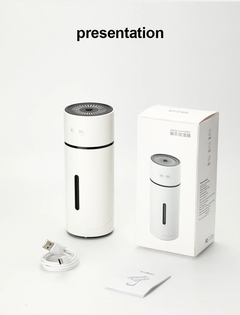 260ML Wireless Air Humidifier USB Aromatherapy Diffuser 1000mAh Rechargeable Battery Ultrasonic Cool Mist Maker Quiet Fogger