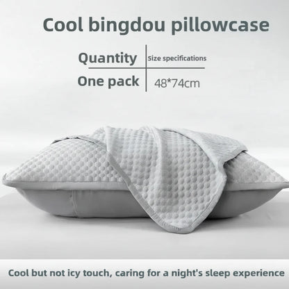 Summer Cooling Pillowcase – Ice Cool Washable Cover 48x74cm